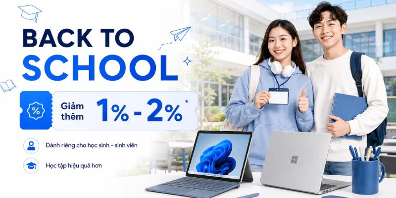 Back to school ưu đãi Surfacehcm