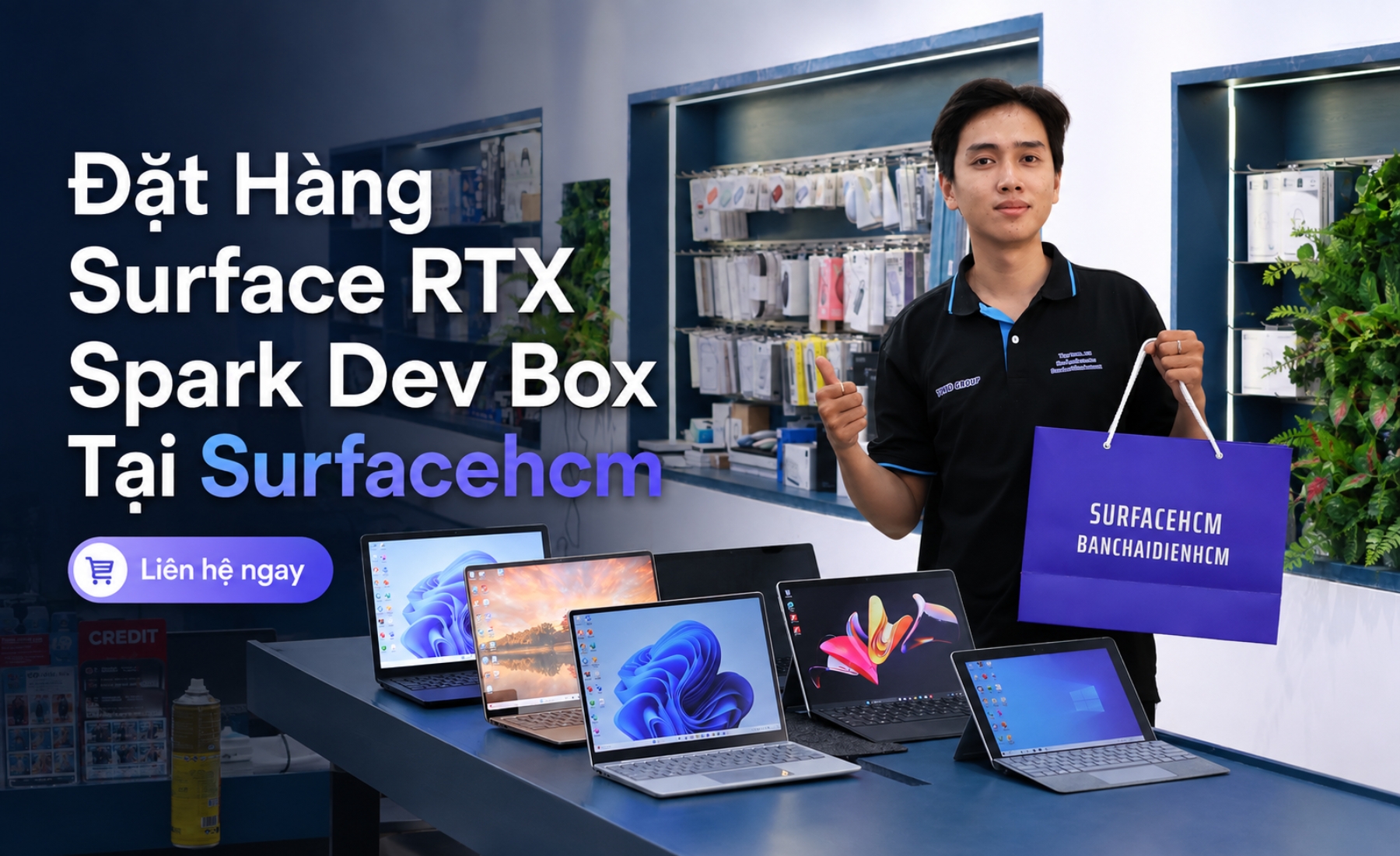 Đặt Hàng Surface RTX Spark Dev Box Tại SurfaceHCM