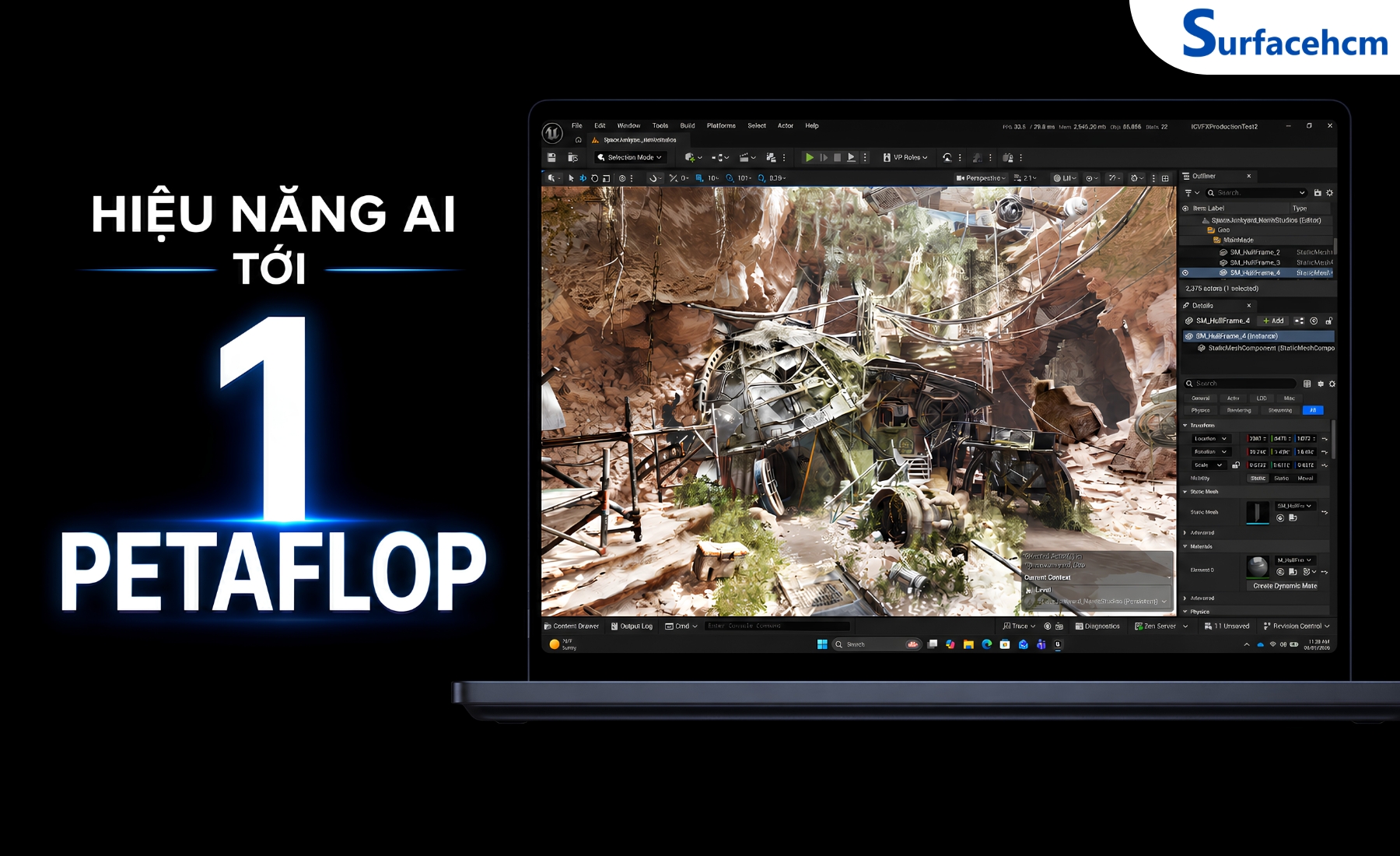 Surface Laptop Ultra Có Hiệu Năng AI Tới 1 Petaflop