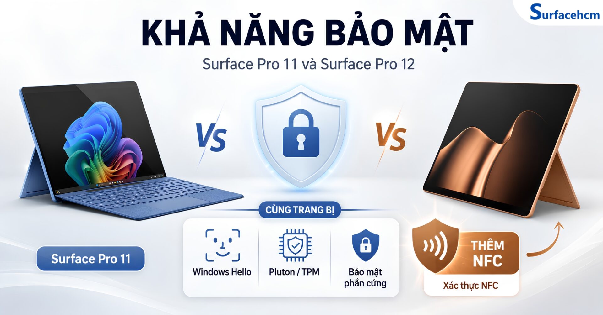 Bảo mật trên Surface Pro 11 và Surface Pro 12