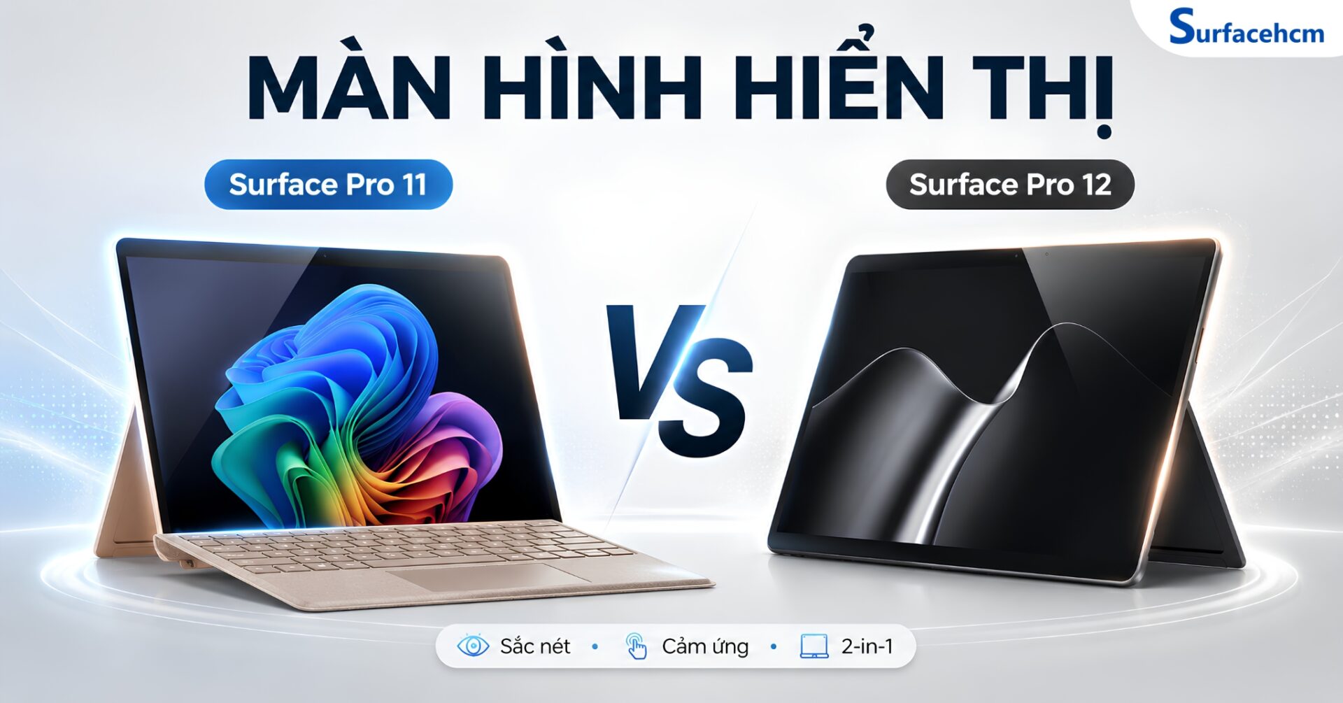 So sánh màn hình Surface Pro 11 và Surface Pro 12 13 inch