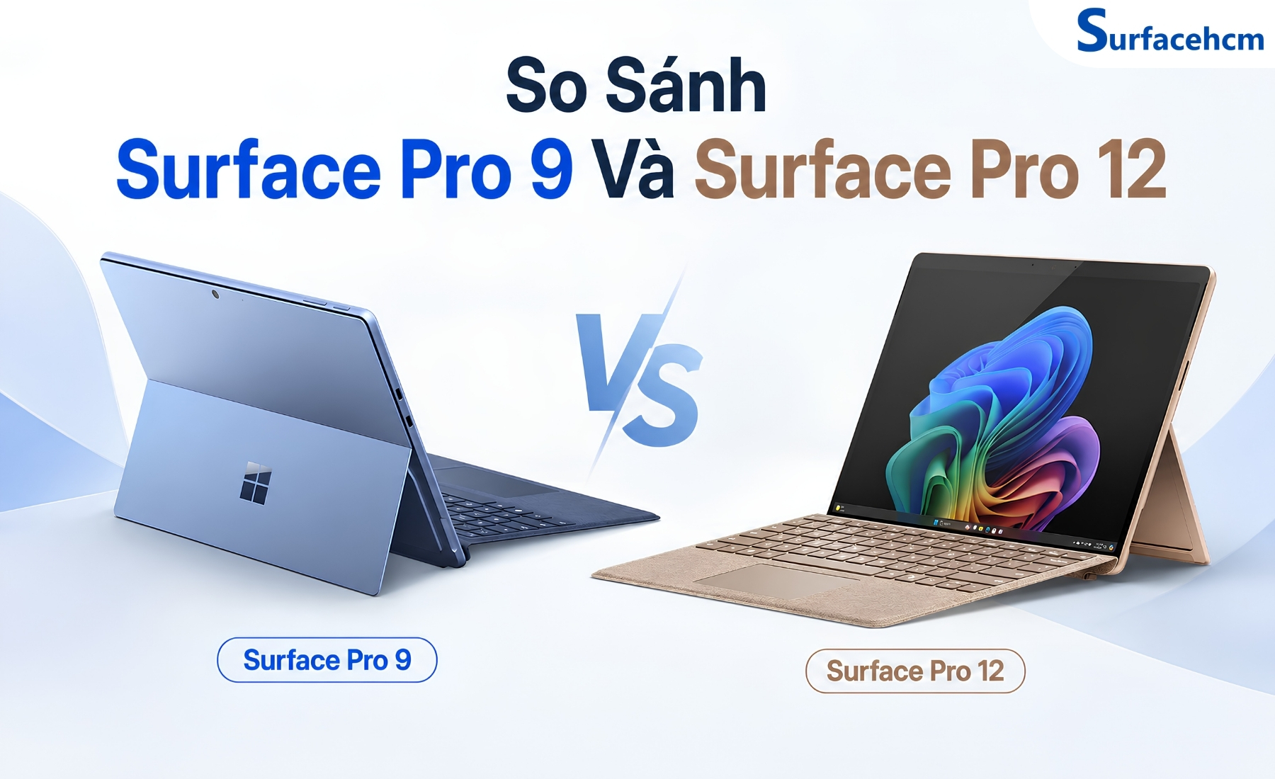 So Sánh Surface Pro 9 Và Surface Pro 12