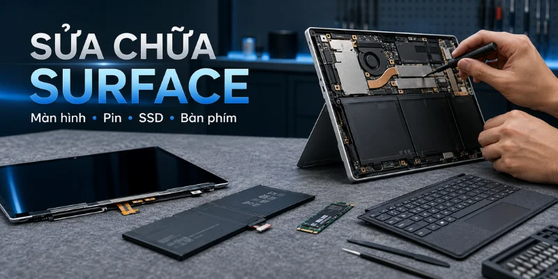 Sửa chữa Surface tại Surfacehcm