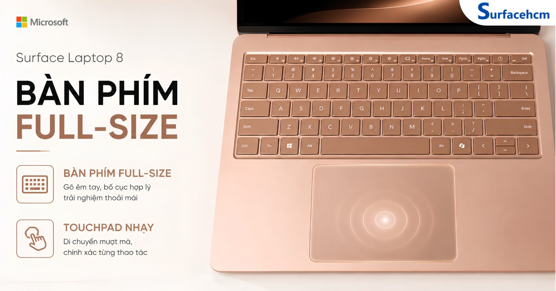 Touchpad Haptic Và Bàn Phím Có Đèn Nền