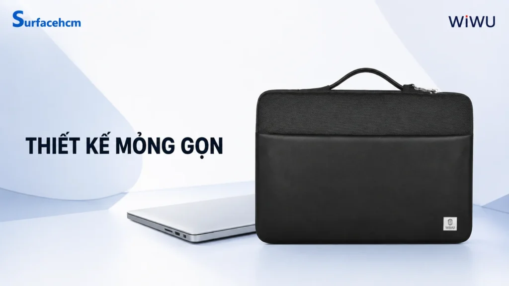 Túi đựng laptop WiWU Hali Laptop Sleeve thiết kế mỏng gọn