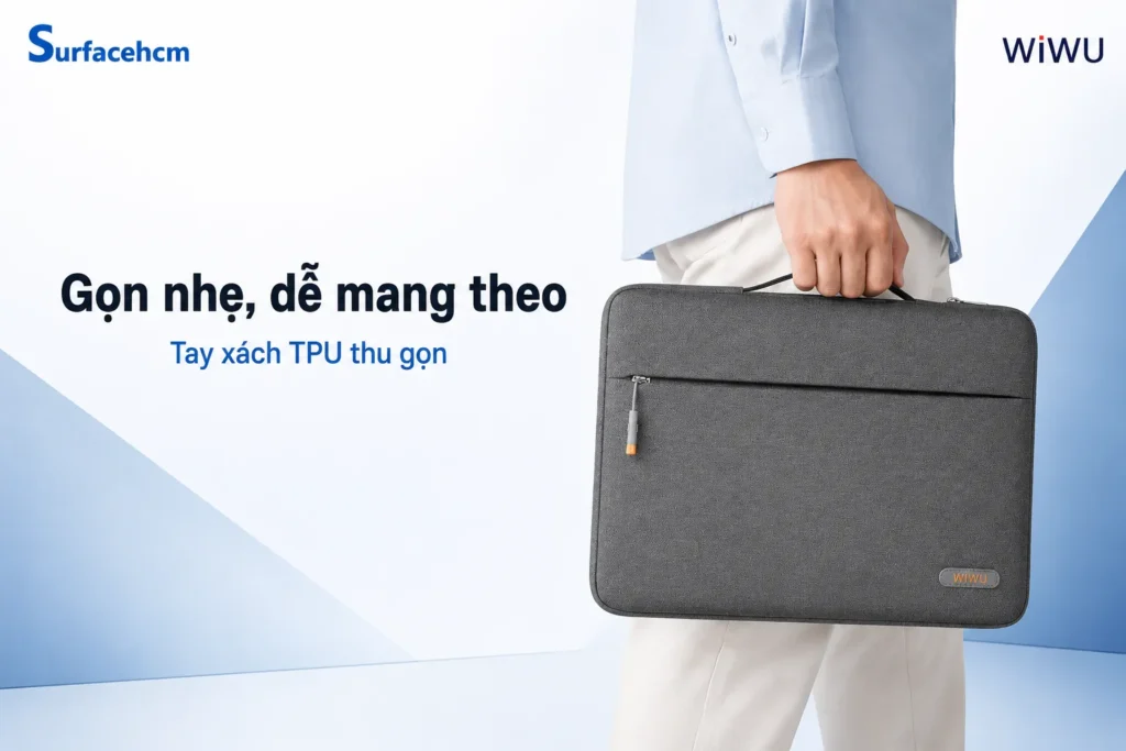 Túi chống sốc WiWU Pilot với tay xách TPU thu gọn tiện lợi