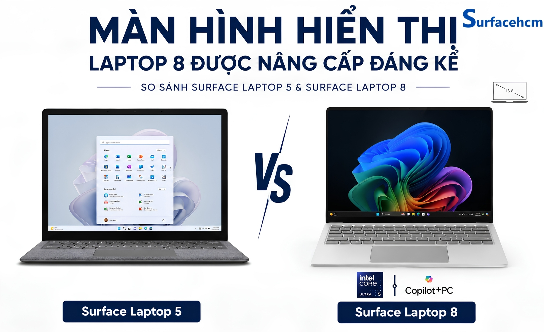 Surface Laptop 8 tăng tần số quét lên 120Hz và độ sáng tối đa 600 nit