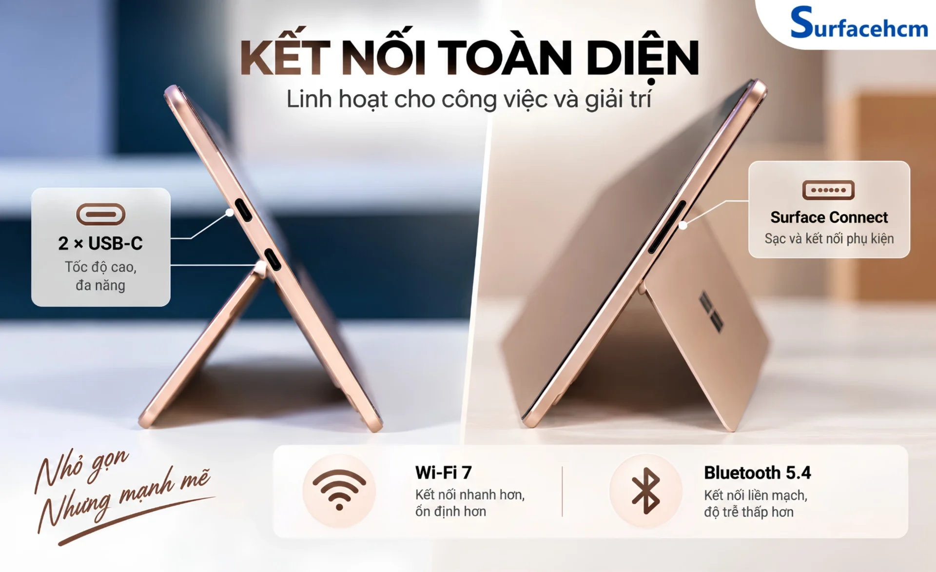 Cổng kết nối trên Surface Pro 12