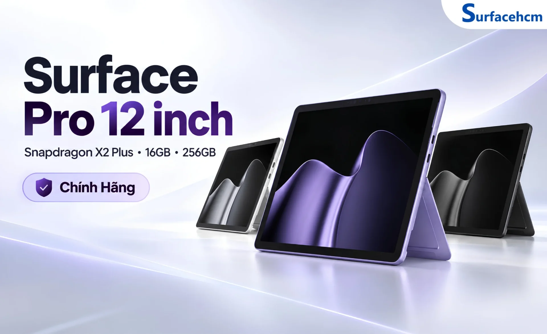 Surface Pro 12 Inch Snapdragon X2 Plus 16GB 256GB Chính Hãng
