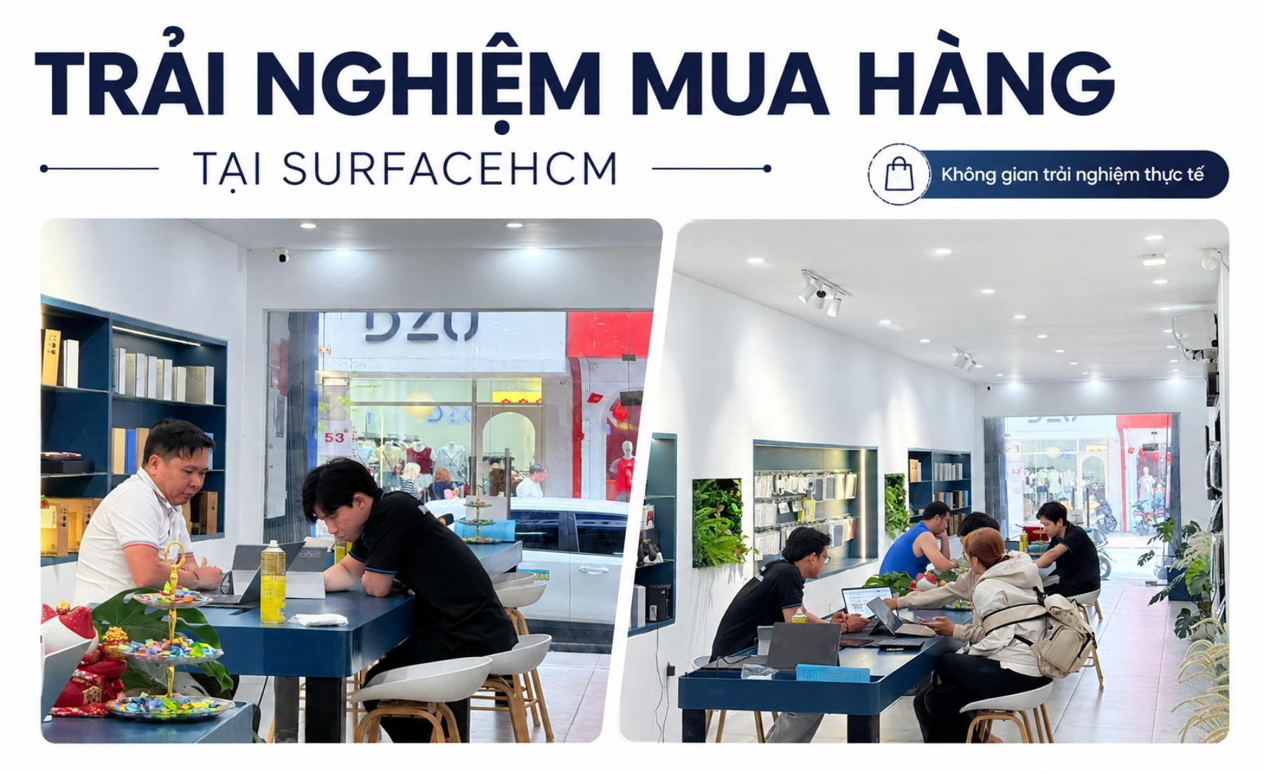 Trải nghiệm mua hàng tại Surfacehcm