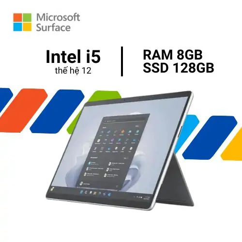 Surface Pro 9 i5 8gb 128gb màu platinum