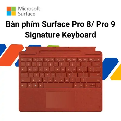 Bàn phím Surface Pro 8/ Surface Pro 9 Signature Keyboard Poppy Red