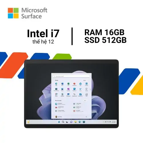 surface pro 9 i7 16gb 512gb màu graphite