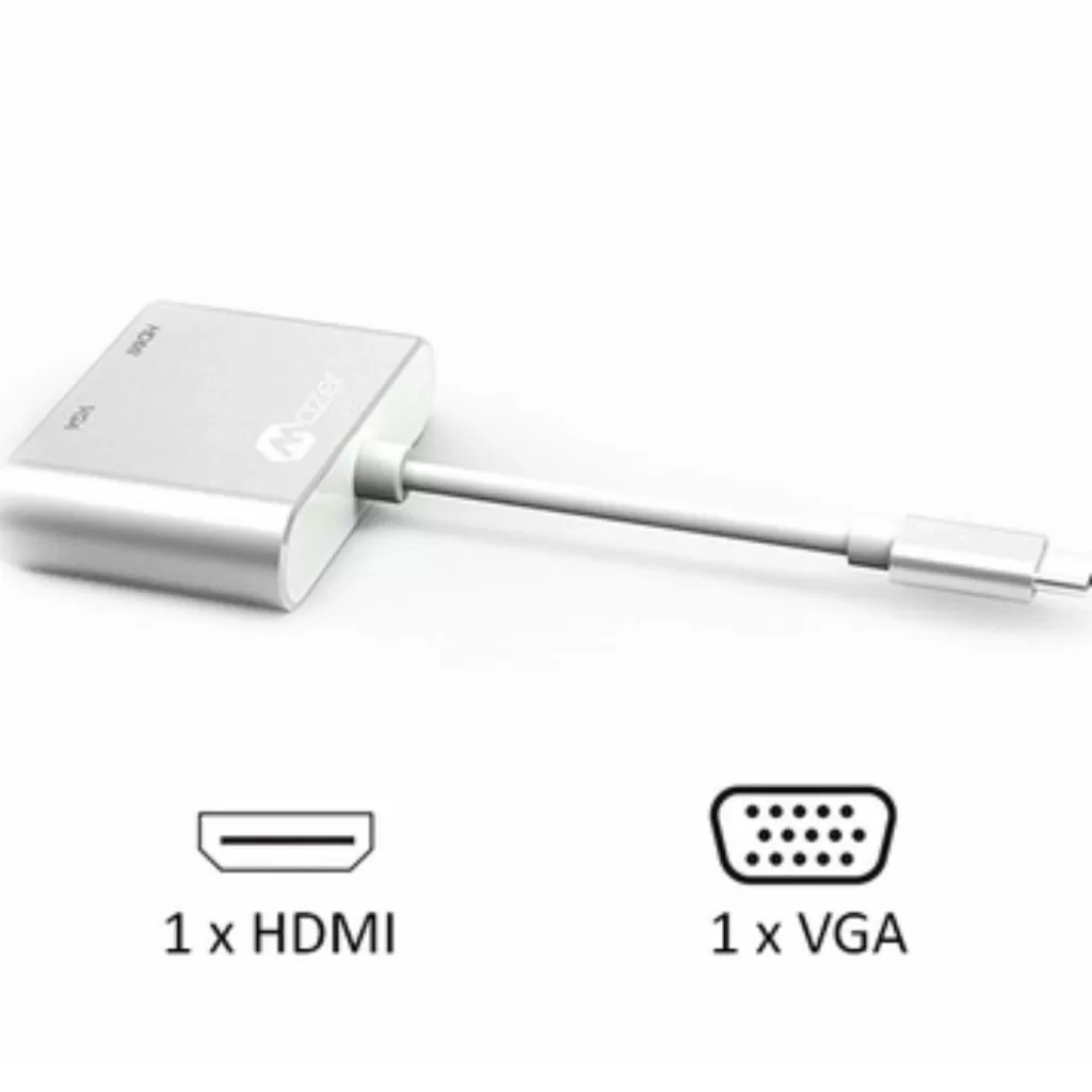 Hub chuyển đổi Mazer Mini Displayport to HDMI + VGA