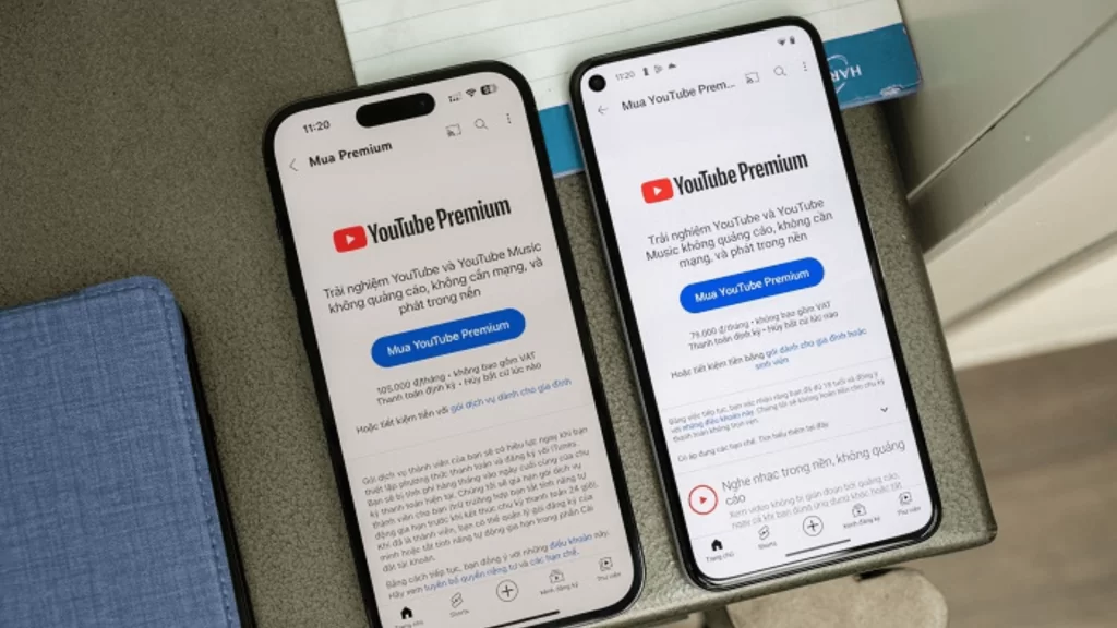 Gói nâng cấp Youtube Premium 1 năm