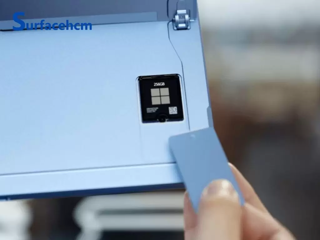 Khu vực thẻ SSD Surface Pro 9