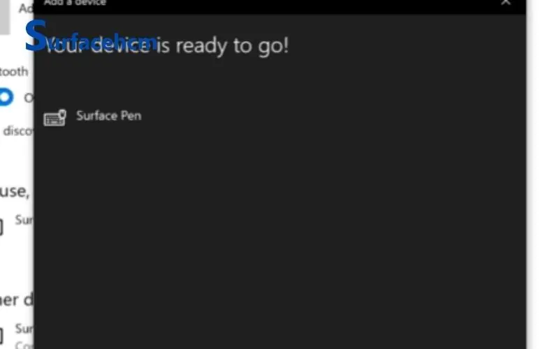 Các thao tác thực hiện để kết nối Surface Pen với Suface Pro