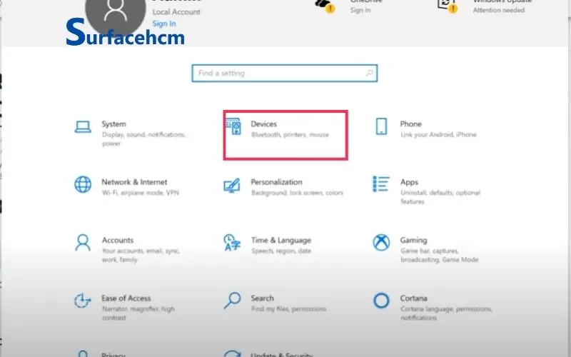 Kết nối Surface Pen với Surface Pro