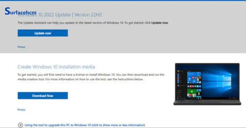 cài windows cho surface