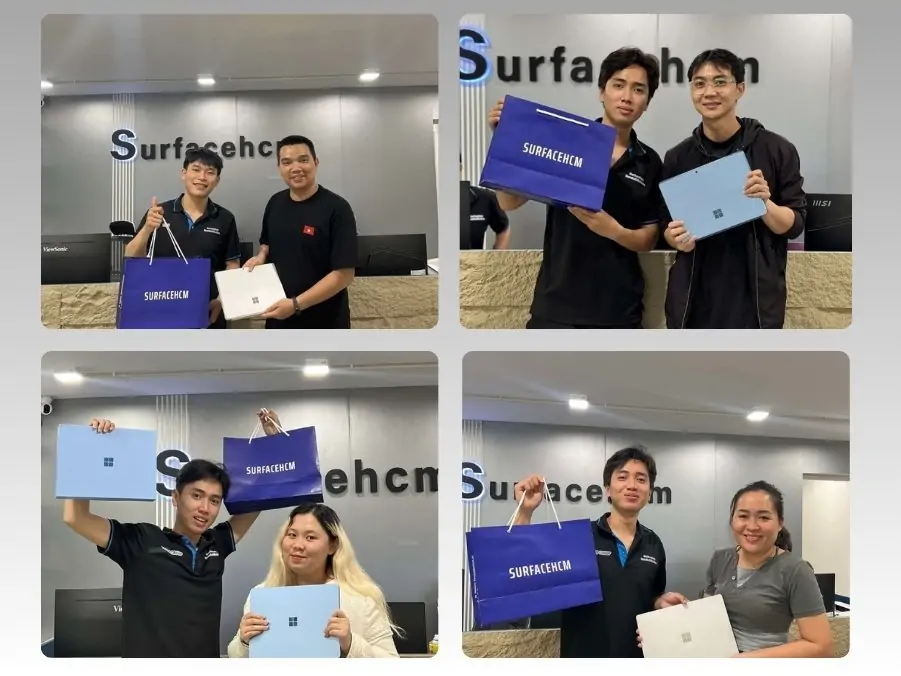 Khách hàng mua hàng tại SurfaceHCM