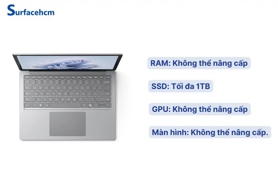 khả năng nâng cấp của máy