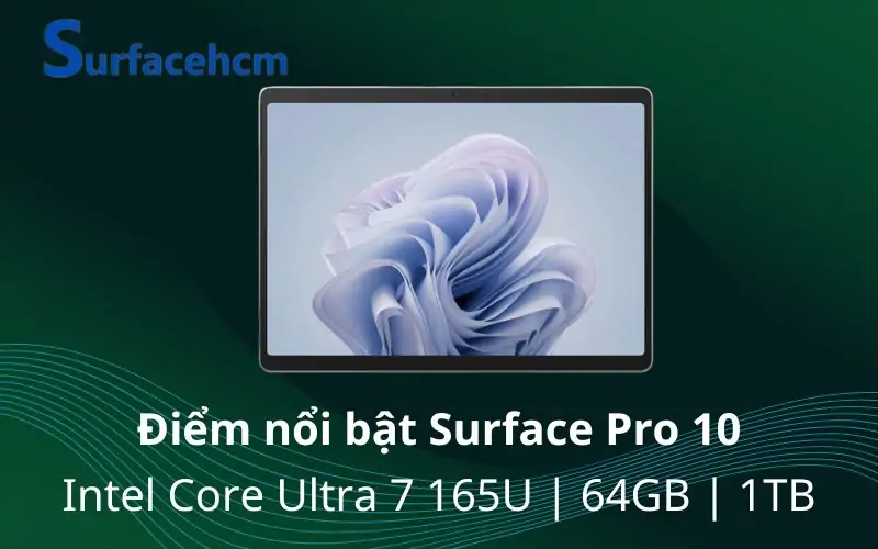 Surface Pro 10 Intel Ultra 7 165U 64GB 1TB
