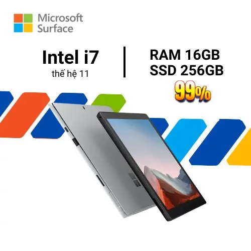 Surface Pro 7 Plus I7 16GB 256GB cũ
