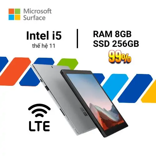 Surface Pro 7 Plus LTE I5 8GB 256GB cũ