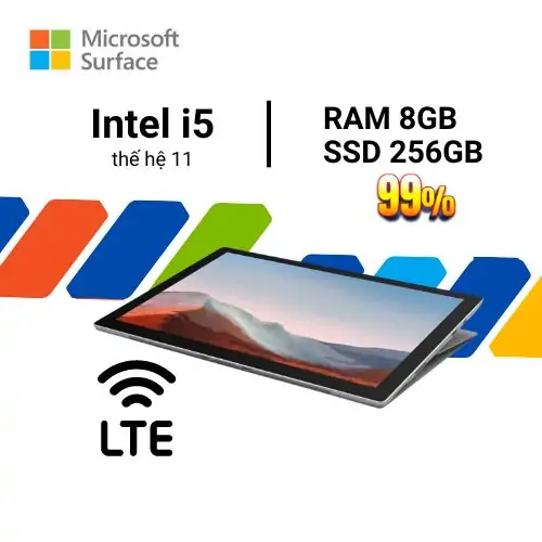 Surface Pro 7 Plus LTE I5 8GB 256GB cũ