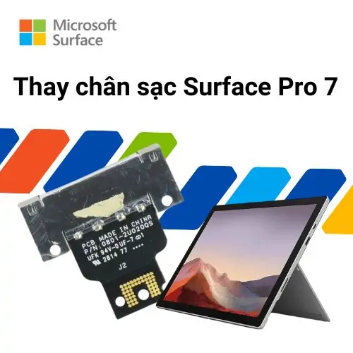 Thay chân sạc Surface Pro 7
