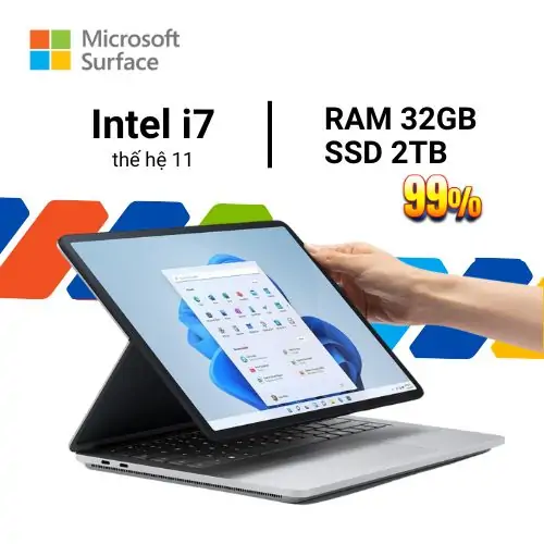 Surface Laptop Studio 1 I7 32GB 2TB cũ