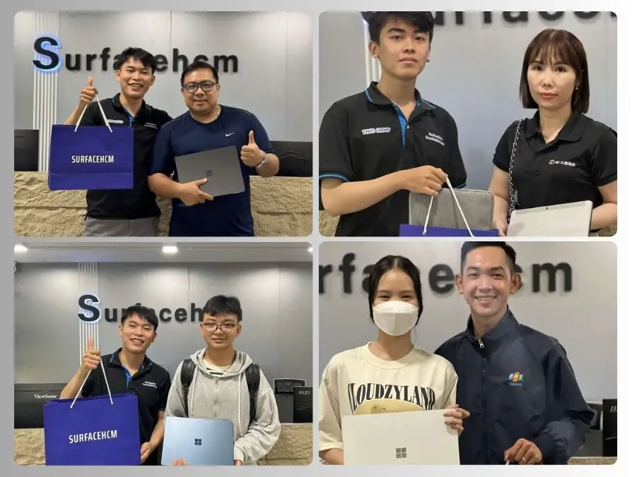 Khách hàng đã trải nghiệm sản phẩm ở Surfacehcm