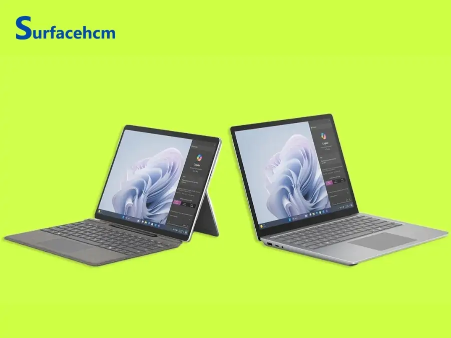 Màn hình của Surface Pro 10 và Surface Laptop 6