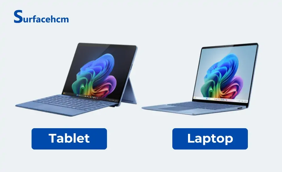 Thiết kế tablet và laptop truyền thống