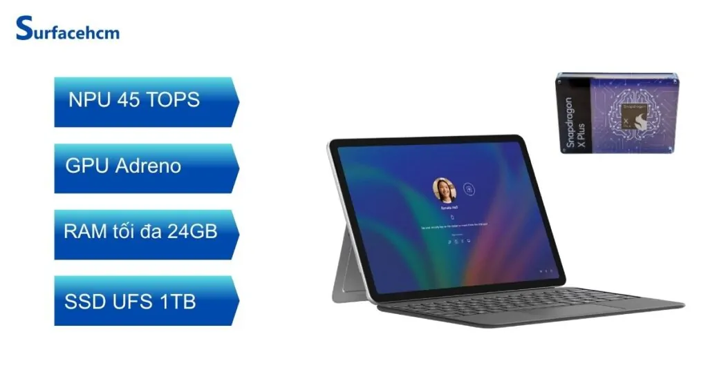 Surface Pro 12 inch có cấu hình mạnh mẽ