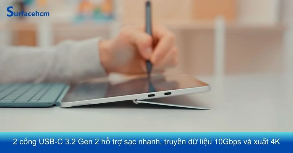Cổng kết nối của Surface Pro 12 inch