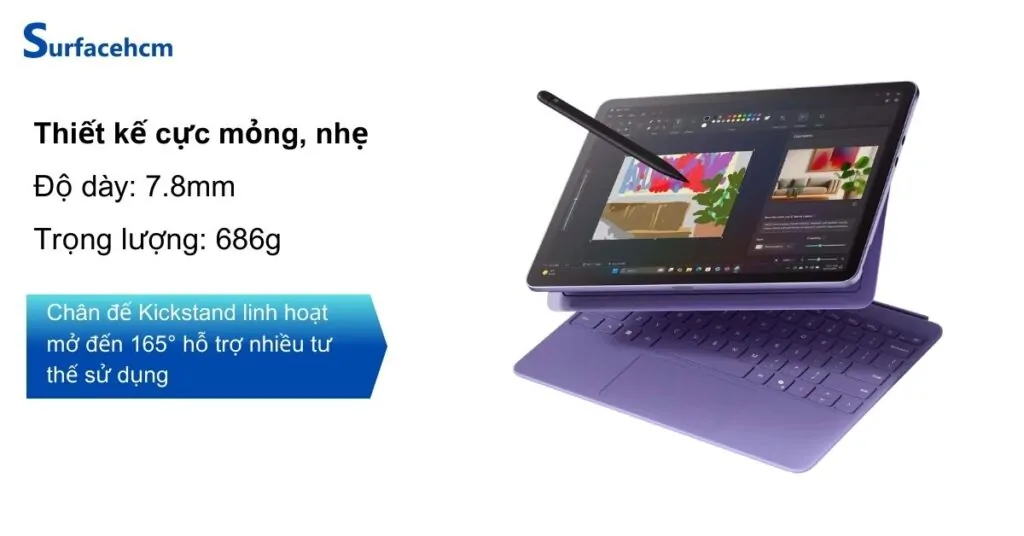 Thiết kế của Surface Pro 12 Inch