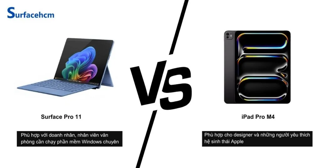 nen mua surface pro 11 va ipad pro m4
