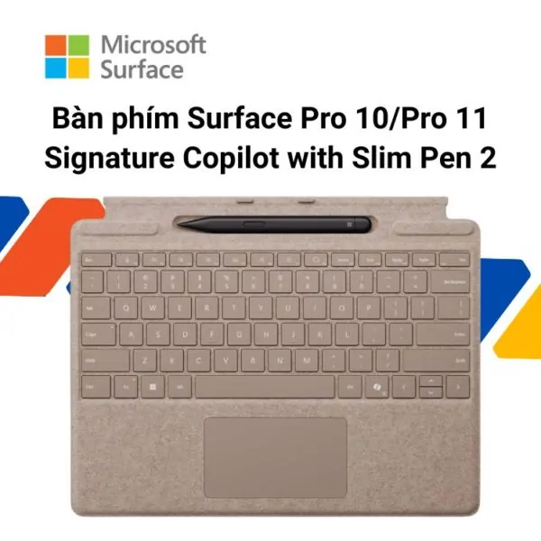 ban phim surface pro 10 11 signature copilot slim pen 2 dune