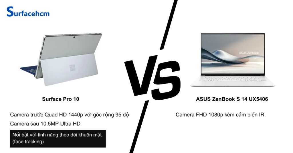 camera surface pro 10 va asus zenbook s 14 ux5406