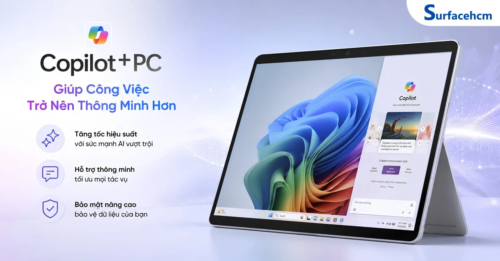 Windows 11 Copilot+ PC - Trợ Lý AI Luôn Đồng Hành Trong Công Việc