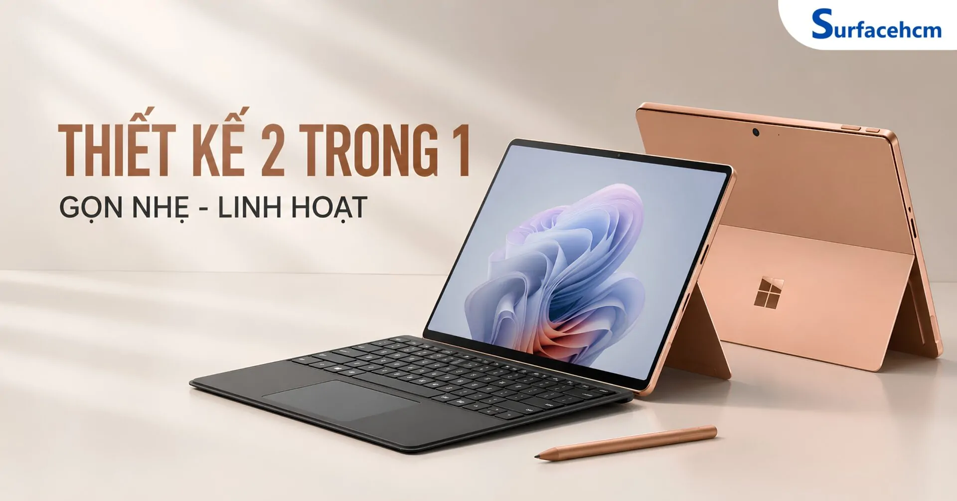 Thiết Kế 2 Trong 1 Linh Hoạt, Mỏng Nhẹ Và Sang Trọng