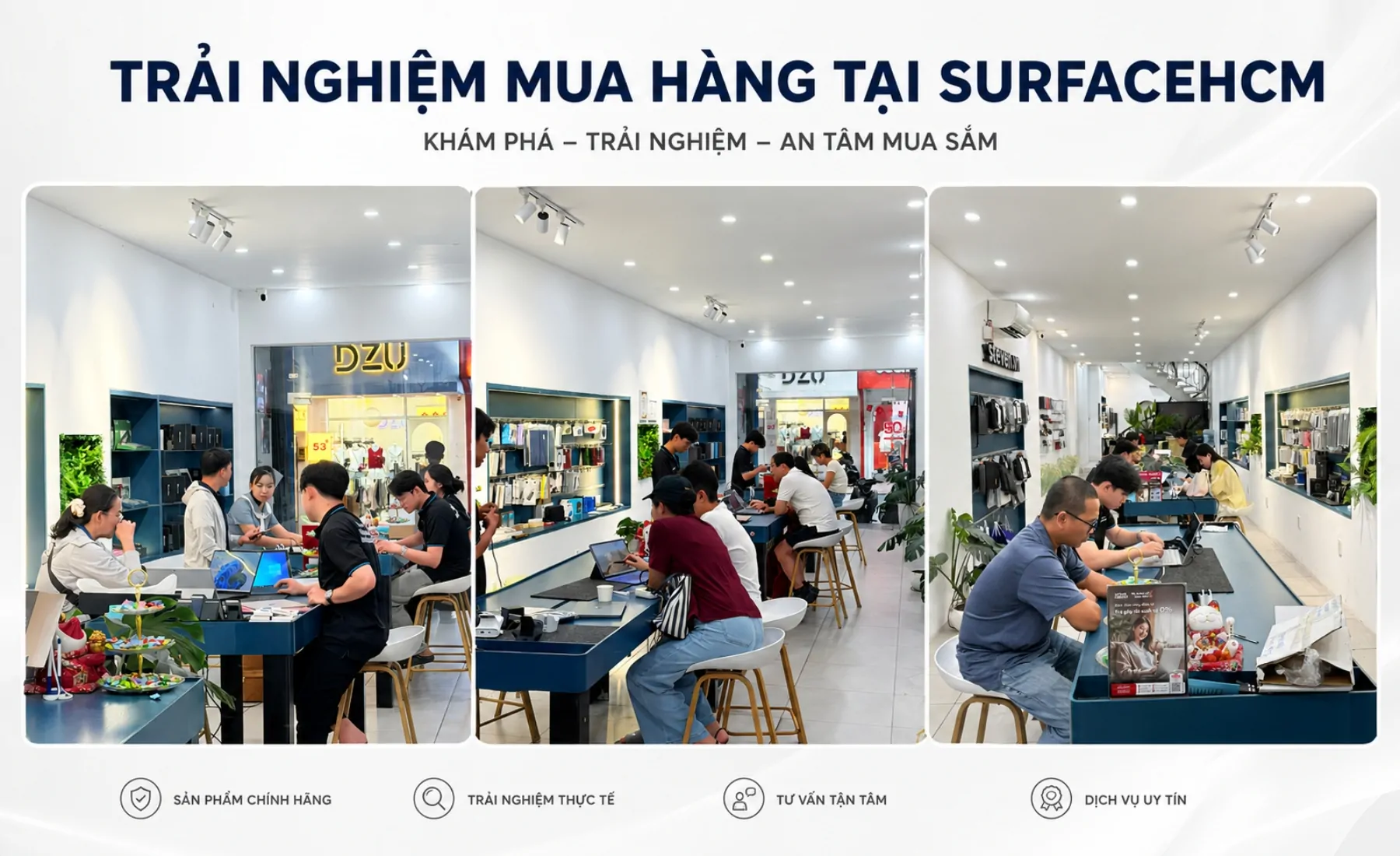 Trải nghiệm mua hàng tại Surfacehcm